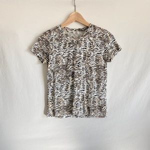 Tiger print baby tee